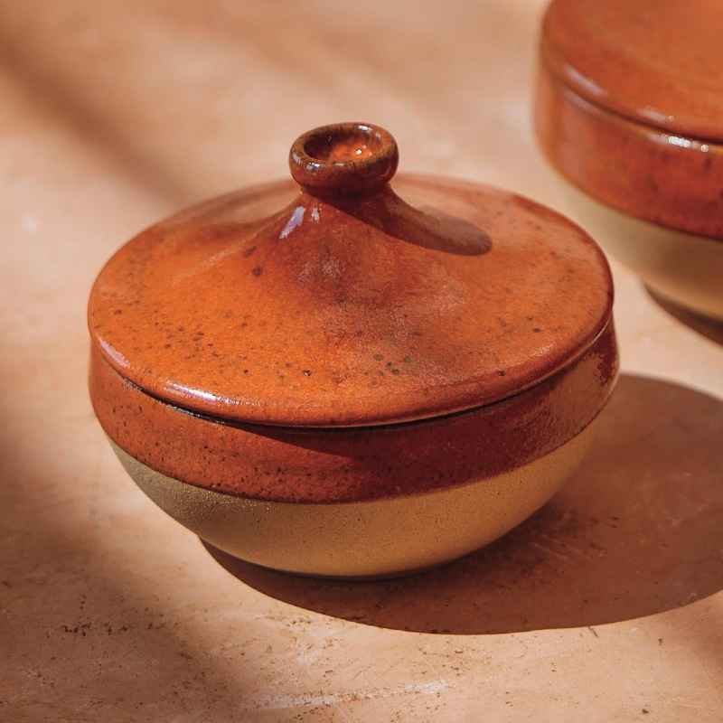 Marrakesh Small Covered Casserole Dish, Set of 2 - Cannelle
